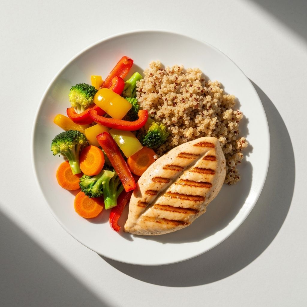 Balanced healthy meal