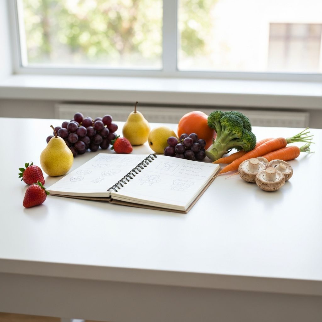 Study materials with fresh produce